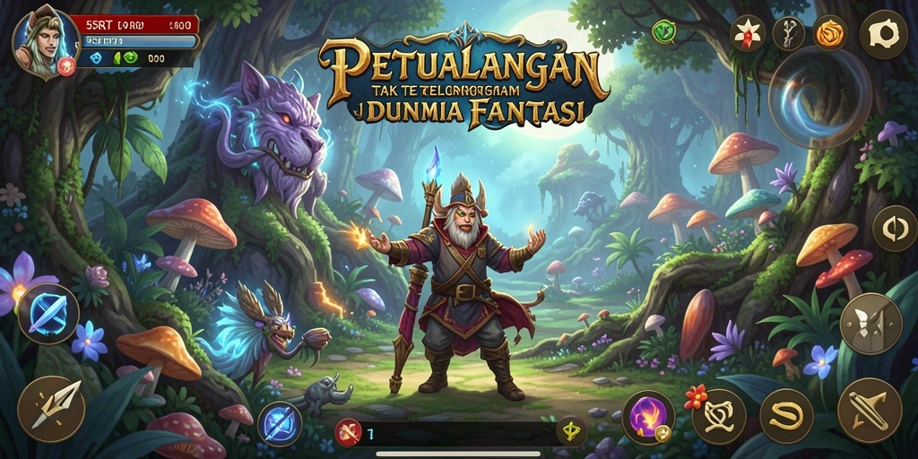 Screenshot gameplay 55RT menunjukkan aksi seru dalam petualangan.