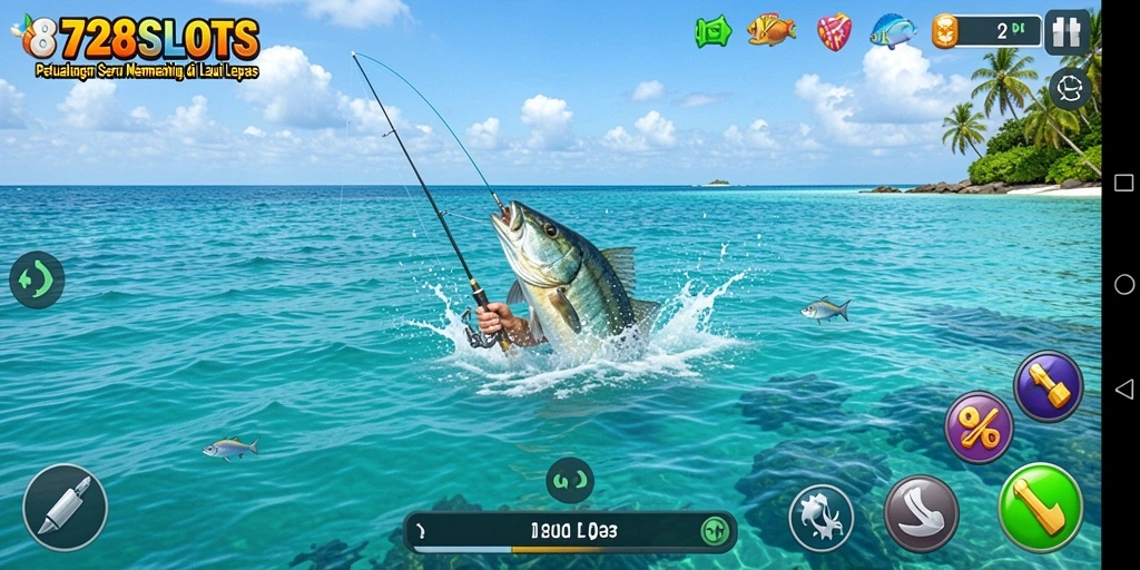 Gameplay seru menangkap ikan di 8728SLOTS.