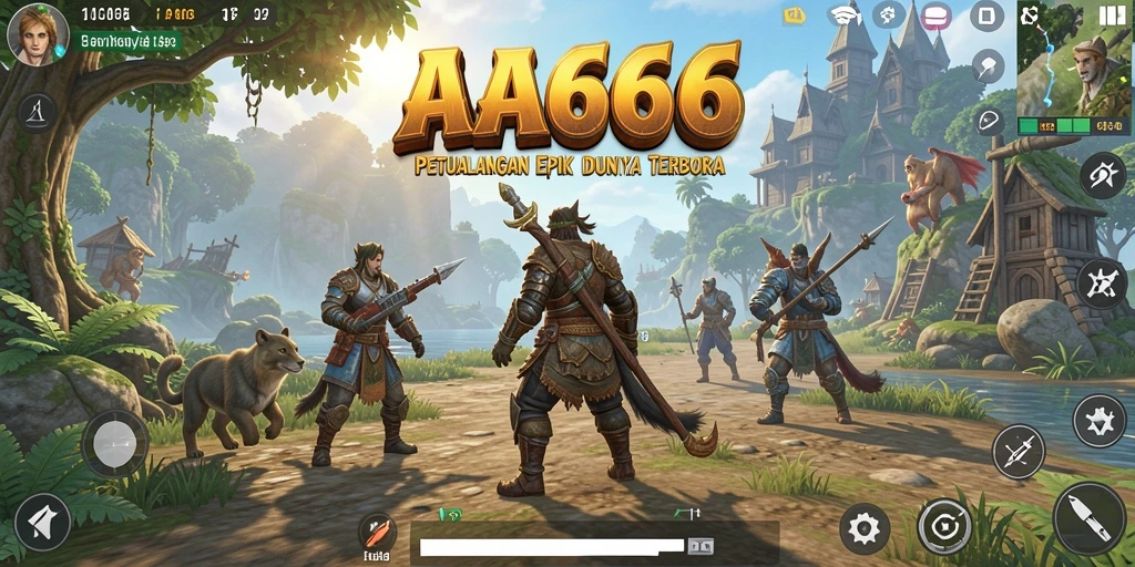 Gameplay AA666 yang menantang di dunia petualangan yang luas.