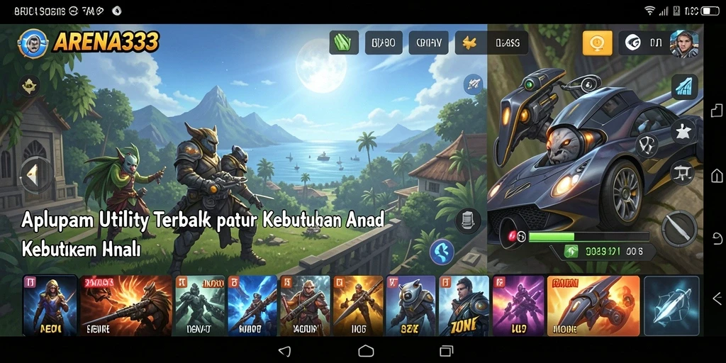 Tampilan antarmuka <strong>ARENA333</strong> yang menarik dan mudah digunakan.