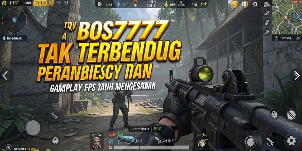Screenshot gameplay BOS777 menampilkan aksi tembak-menembak yang mendebarkan.