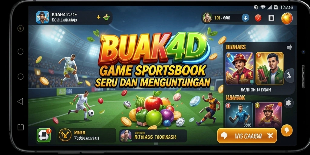 Tampilan gameplay Sportsbook BUAH4D yang menarik dan interaktif.