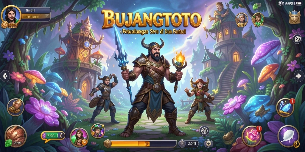 Tampilan gameplay seru dalam dunia petualangan BUJANGTOTO.