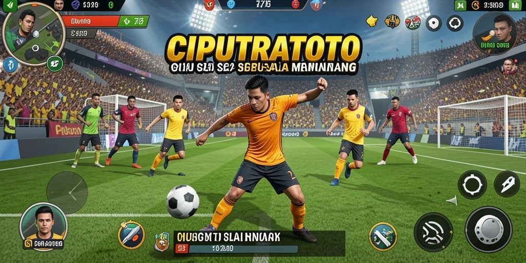 Screenshot gameplay CIPUTRATOTO menampilkan aksi olahraga yang mendebarkan.