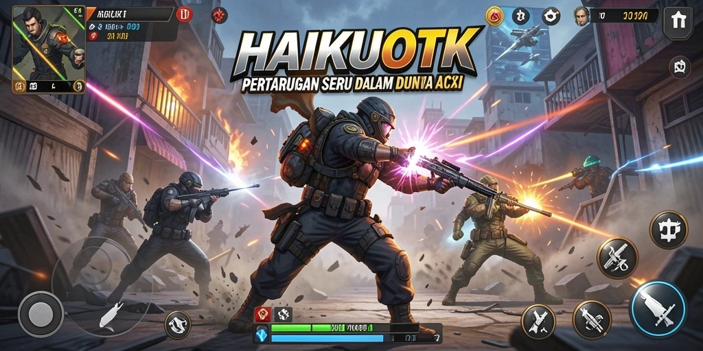 Tampilan seru gameplay HAIKUOTK dalam aksi penuh.