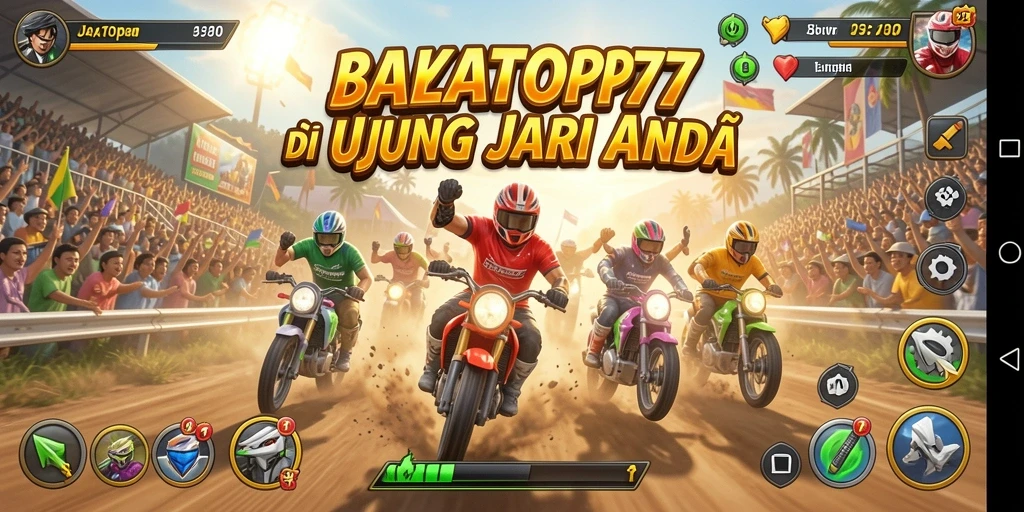Tampilan gameplay Racing yang seru dan menegangkan di JAYATOP77.