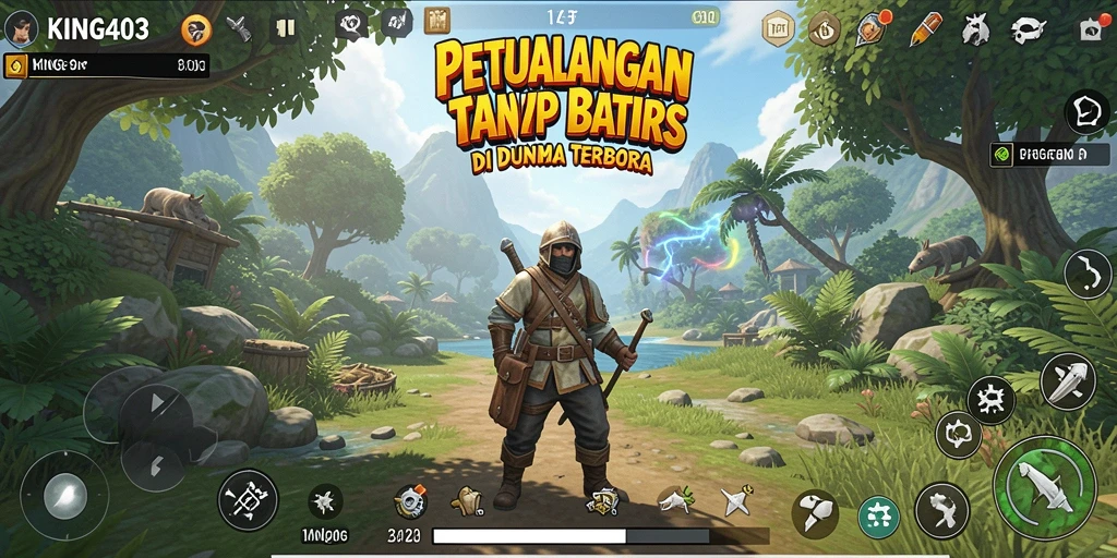 Gameplay KING403 yang menampilkan aksi eksplorasi di dunia terbuka.