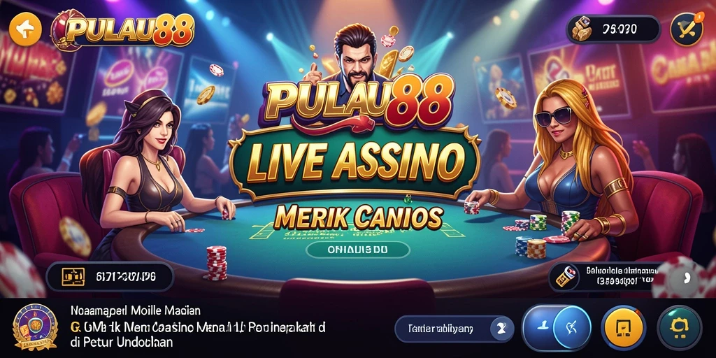 Screenshot permainan Live Casino PULAU88 yang menegangkan dan interaktif.