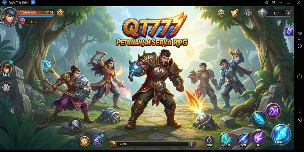 Gameplay RPG QT777 yang penuh aksi dan petualangan.