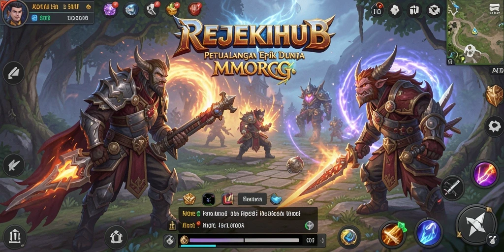 Tampilan gameplay yang menawan di dunia REJEKIHUB.