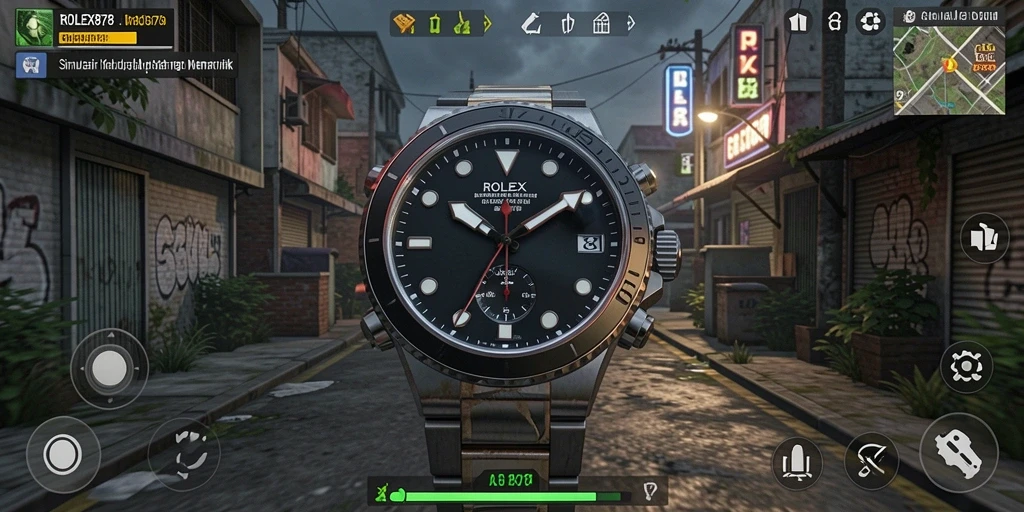 Screenshot utama menunjukkan gameplay menarik dari ROLEX878.