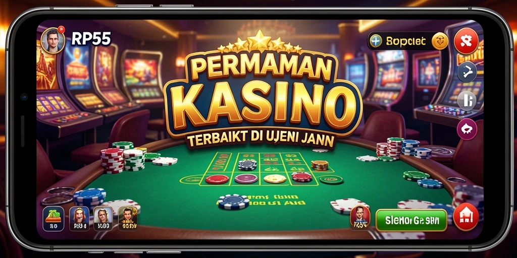 Tampilan menarik gameplay RP55 dengan fitur kasino yang mengasyikkan.
